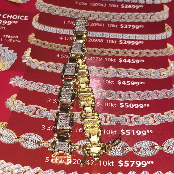 Real Diamond Mens 1.89ct natural genuine bracelet! - Picture 8 of 9